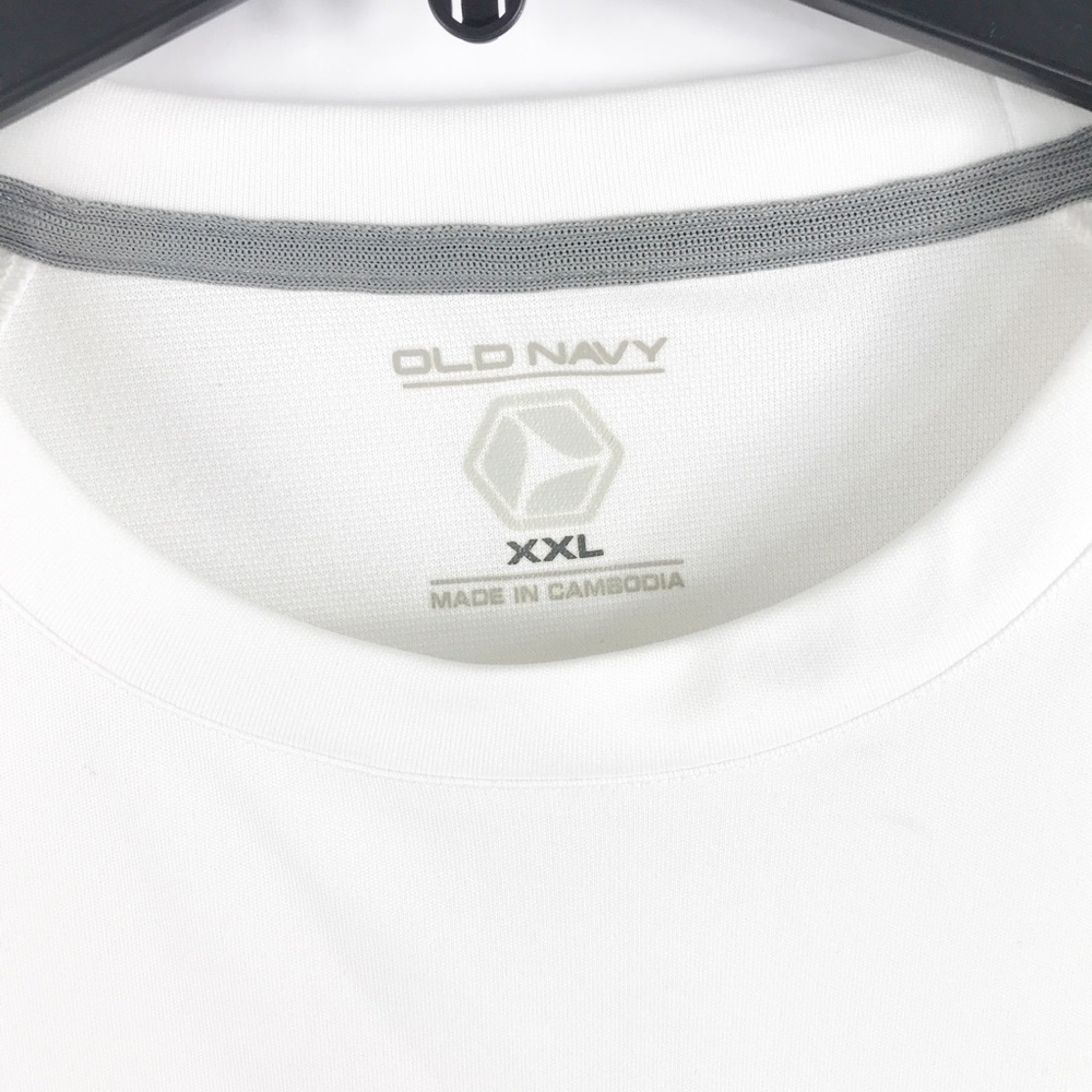 Old Navy Mens T-Shirt White Long Sleeve Pullover